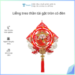Liễng treo thần tài gật tròn có đèn (Kiện 100 cái)