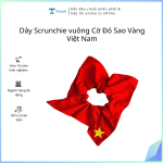 Dây Scrunchie vuông Cờ Đỏ Sao Vàng Việt Nam Tmark