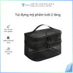 Túi đựng mỹ phẩm lưới 2 tầng (Kiện 150 cái)