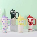 Bình inox quai cầm apple 900ml (Kiện 40 cái) - Ảnh 2