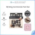 Bộ bông mút Amortals Twin Star, gồm 2 miếng bông mút + 1 hộp đựng/ hộp ( Kiện 50 cái)