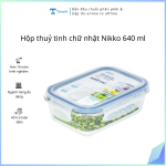 Hộp thuỷ tinh chữ nhật Nikko 640 ml