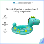 Đồ chơi - Phao bơi hình dáng hà mã khủng long cho bé (Kiện 150 cái)