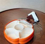 Khay mứt 6 ngăn hình dáng quả hồng (Kiện 24 cái) - Ảnh 2