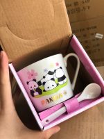 Set cốc sứ họa tiết gấu trúc kèm thìa (Kiện 100 cái) - Ảnh 2