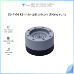 Bộ 4 đế kê máy giặt silicon chống rung Tmark mẫu mới (Kiện 30 Bộ)