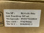 Bộ 6 cốc thủy tinh Teardrop 265 ml - Ảnh 5
