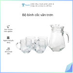 Bộ bình cốc vân trơn ( Kiện 100 bộ)