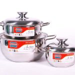 Bộ nồi inox 3 đáy Sunhouse SH335