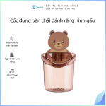 Cốc đựng bàn chải đánh răng hình gấu Tmark (Kiện 720 cái) -10 cái