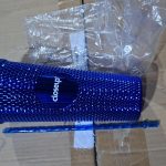 Cốc nhựa có nắp và ống hút, kim cương xanh logo Closeup 700ml Tmark (Kiện 38 cái)