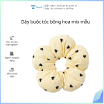 Dây buộc tóc bông hoa mix mẫu (lố 20 cái)