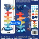 Đồ chơi tháp trượt bóng cho bé (kiện 72 cái)