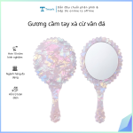 Gương cầm tay xà cừ vân đá (lố 10 cái)