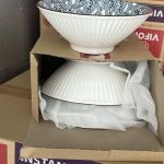 Hộp 3 tô sứ họa tiết sóng biển xanh trắng (Kiện 30 hộp) Tmark