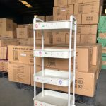 Kệ 4 tầng đựng đồ đa năng có bánh xe dễ dàng di chuyển Tmark