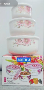 Set 3 bát sứ cao cấp bông B3(Kiện 24 bộ)(Hàng nguyên kiện) - Ảnh 2