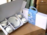 Set 4 chén và 1 dĩa Phỏng Lài 2 (Hoa xanh nhuỵ vàng) (Kiện 12 bộ) - Ảnh 5