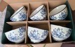 Set 6 chén họa tiết hoa sen văn vở (Kiện 14x3 bộ)(Hàng nguyên kiện) - Ảnh 3