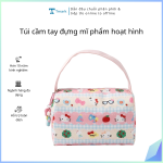 Túi cầm tay đựng mĩ phẩm hoạt hình ( Kiện 100 cái)