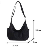 Túi đeo chéo 2 khóa kéo - Ảnh 2