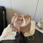 Túi thêu dây rút ngọc trai (Kiện 100 cái)