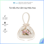 Túi tiểu thư cầm tay thêu hoa