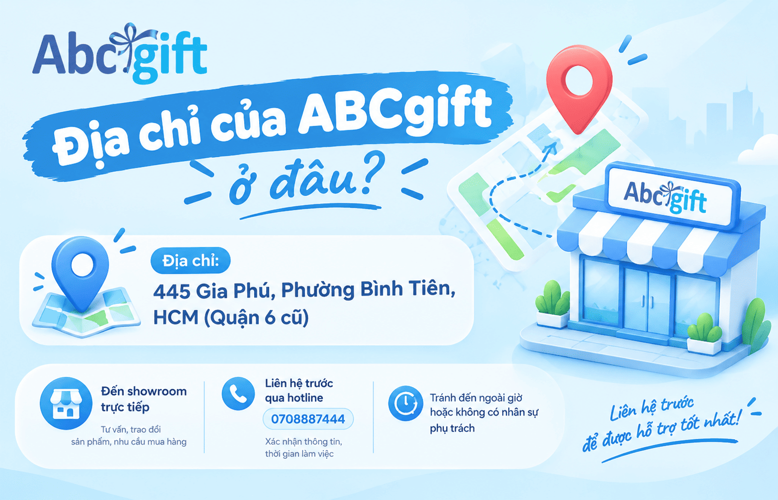 Thông tin liên hệ của ABCgift