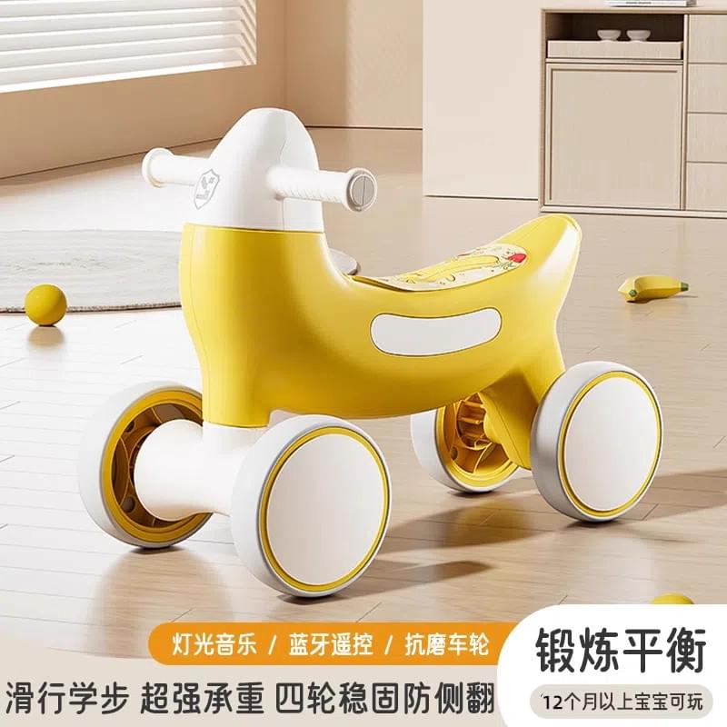 Đồ chơi: Xe chòi chân cho bé, có 4 bánh chất liệu: nhựa + sắt, có nhạc, dùng pin, chiều cao yên 34cm - Ảnh 1